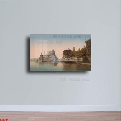 File gốc Tranh sơn dầu phong cảnh châu âu CA6334 (ảnh chi tiết) để in ấn