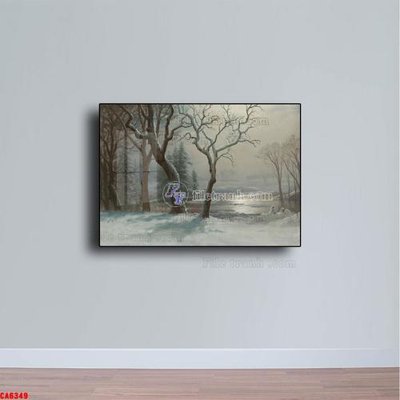 Tải file Tranh sơn dầu phong cảnh châu âu CA6349 (gốc) làm tranh treo tường