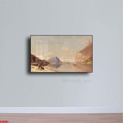 File tranh Tranh sơn dầu phong cảnh châu âu CA6361 (bản gốc) in lụa 5D