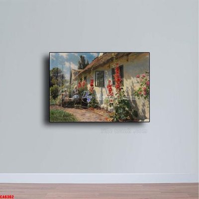 File gốc in ấn Tranh sơn dầu phong cảnh châu âu CA6362 độ phân giải cao