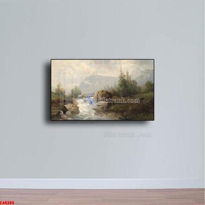 File tranh Tranh sơn dầu phong cảnh châu âu CA6365 (gốc) chủ đề trẻ em