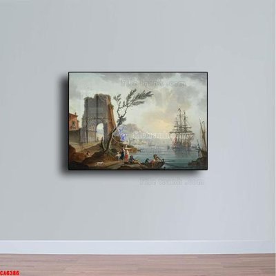 File gốc Tranh sơn dầu phong cảnh châu âu CA6386 (trang trí) cho phòng khách