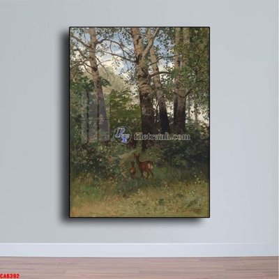 Hình ảnh file gốc in lụa Tranh sơn dầu phong cảnh châu âu CA6392