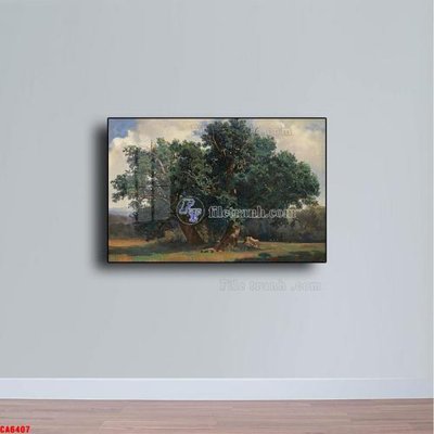 File tranh Tranh sơn dầu phong cảnh châu âu CA6407 (gốc) phong cách tối giản