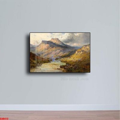 Download file gốc Tranh sơn dầu phong cảnh châu âu CA6412 (in lụa) cao cấp