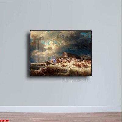 Hình ảnh file gốc Tranh sơn dầu phong cảnh châu âu CA6420 (chất lượng cao)