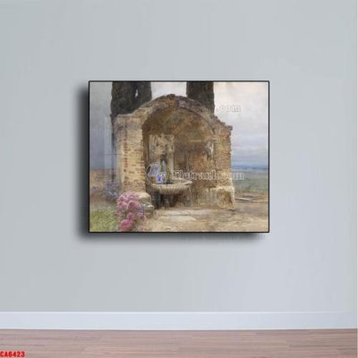 File tranh Tranh sơn dầu phong cảnh châu âu CA6423 (gốc) phong cách tối giản