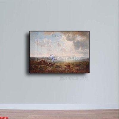 File gốc Tranh sơn dầu phong cảnh châu âu CA6457 (trang trí) phòng làm việc