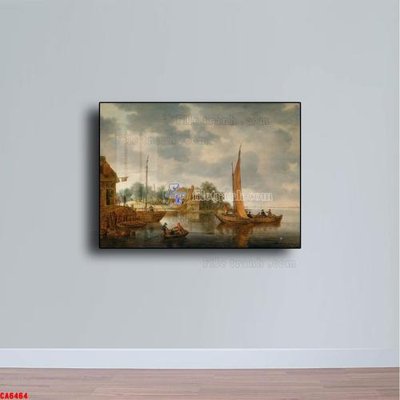 Ảnh gốc Tranh sơn dầu phong cảnh châu âu CA6464 (độ nét cao) in tráng gương