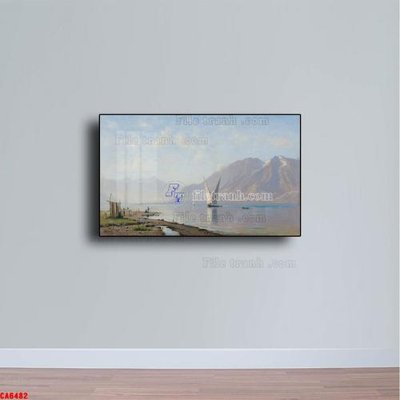 File gốc in ấn Tranh sơn dầu phong cảnh châu âu CA6482 chuẩn màu CMYK