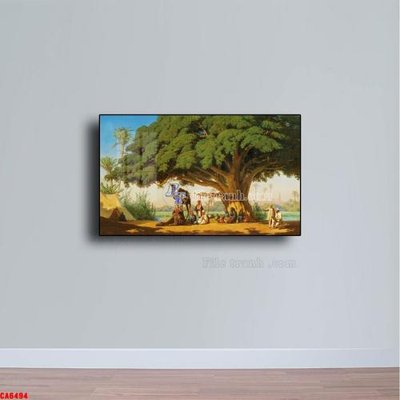 File in lụa Tranh sơn dầu phong cảnh châu âu CA6494 (phong cảnh) Tranh sơn dầu phong cảnh châu âu CA6494