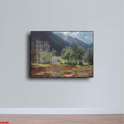 Hình ảnh file gốc Tranh sơn dầu phong cảnh châu âu CA6496 cho in UV