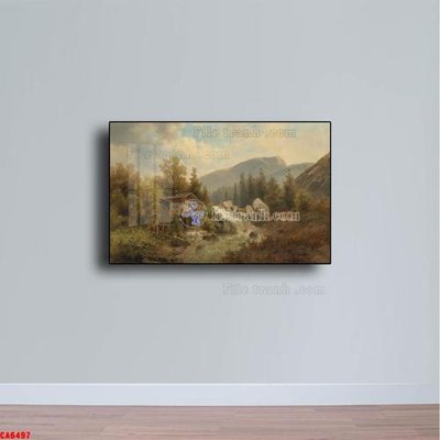 File gốc Tranh sơn dầu phong cảnh châu âu CA6497 (dành cho quảng cáo)
