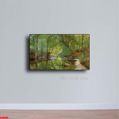 File tranh Tranh sơn dầu phong cảnh châu âu CA6502 (gốc) in vải canvas