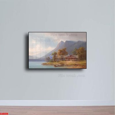 File PSD Tranh sơn dầu phong cảnh châu âu CA6509 (chất lượng in ấn)
