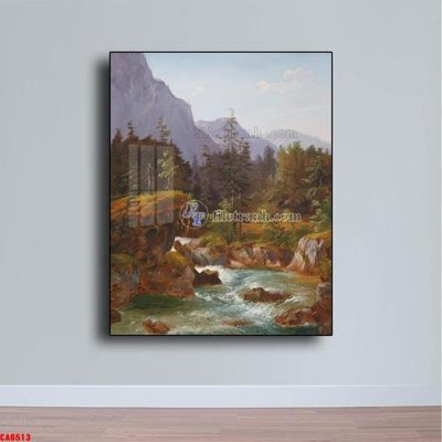 File tranh Tranh sơn dầu phong cảnh châu âu CA6513 (bản gốc) trang trí văn phòng