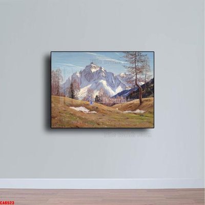 File tranh gốc Tranh sơn dầu phong cảnh châu âu CA6523 (bản đẹp) độc quyền
