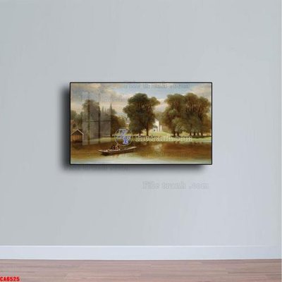 File PSD Tranh sơn dầu phong cảnh châu âu CA6525 (bản gốc) dễ dàng edit