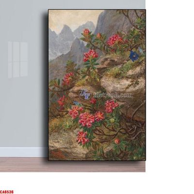 File gốc Tranh sơn dầu phong cảnh châu âu CA6536 (in tráng gương) sang trọng