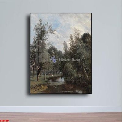 File in ấn Tranh sơn dầu phong cảnh châu âu CA6539 (bản gốc) sắc nét