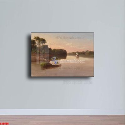 Hình ảnh file gốc Tranh sơn dầu phong cảnh châu âu CA6566 (chất lượng cao)