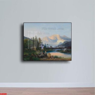 File ảnh Tranh sơn dầu phong cảnh châu âu CA6580 (gốc) in PP, decal