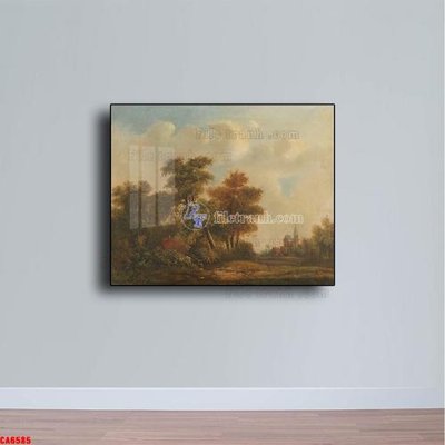 Tải file Tranh sơn dầu phong cảnh châu âu CA6585 (gốc) chủ đề tâm linh