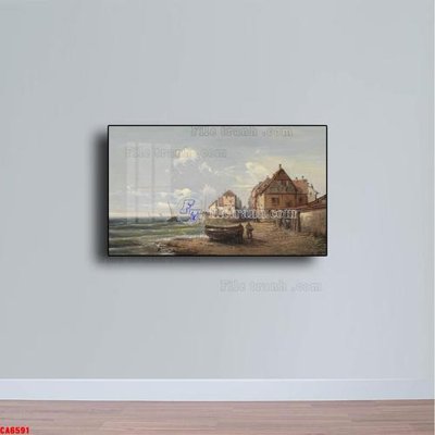 File gốc Tranh sơn dầu phong cảnh châu âu CA6591 (cho in ấn) từ kho Filetranh