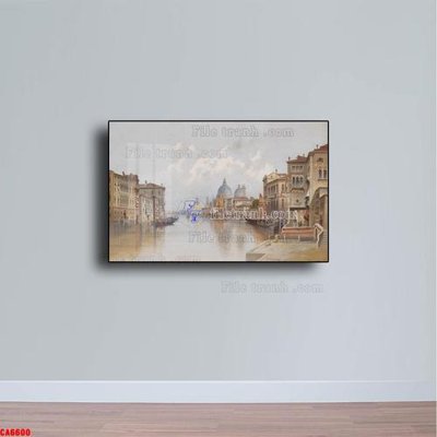 File gốc Tranh sơn dầu phong cảnh châu âu CA6600 cho in ấn và thiết kế