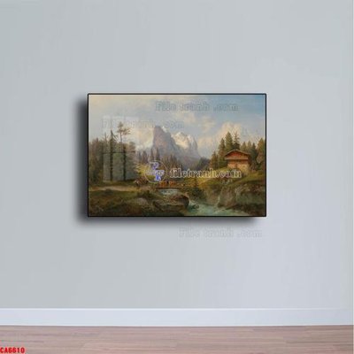 File gốc Tranh sơn dầu phong cảnh châu âu CA6610 (in ấn) không giới hạn
