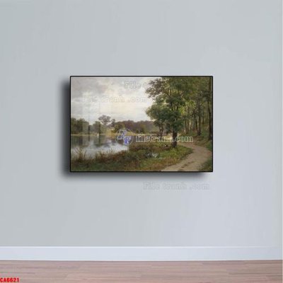 File gốc Tranh sơn dầu phong cảnh châu âu CA6621 (in lụa) cao cấp