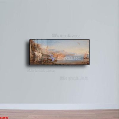 File tranh Tranh sơn dầu phong cảnh châu âu CA6623 (gốc) chủ đề con người