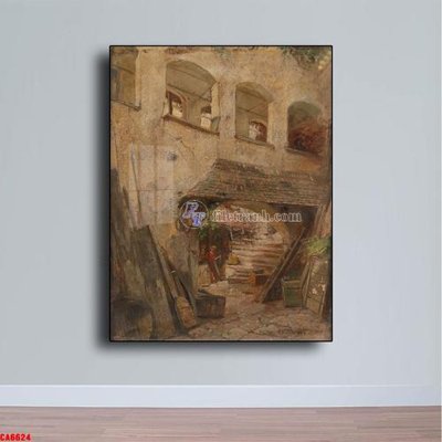 Tải file Tranh sơn dầu phong cảnh châu âu CA6624 (gốc) để in ấn ngay