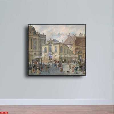 File tranh gốc Tranh sơn dầu phong cảnh châu âu CA6630 (bản quyền) Filetranh.com