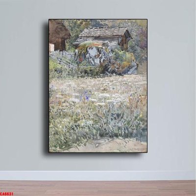 File gốc Tranh sơn dầu phong cảnh châu âu CA6631 (phong cách) tối giản