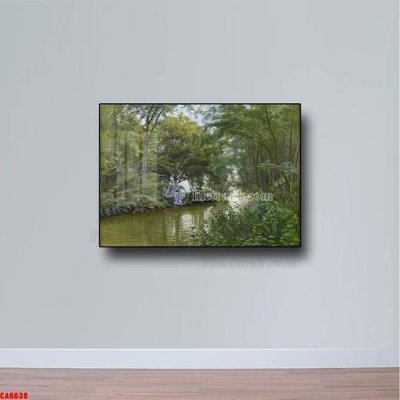 File ảnh Tranh sơn dầu phong cảnh châu âu CA6638 (gốc) in quảng cáo ngoài trời