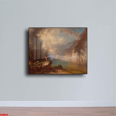 File gốc in ấn Tranh sơn dầu phong cảnh châu âu CA6642 chất lượng vượt trội