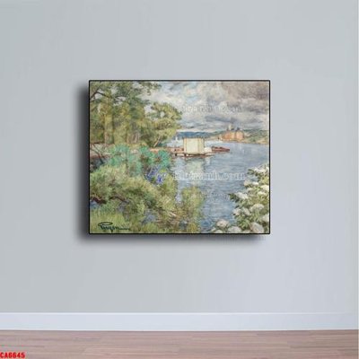 File tranh gốc Tranh sơn dầu phong cảnh châu âu CA6645 chủ đề hiện đại