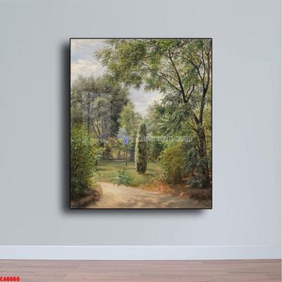 File gốc Tranh sơn dầu phong cảnh châu âu CA6660 (in lụa) chi tiết cao