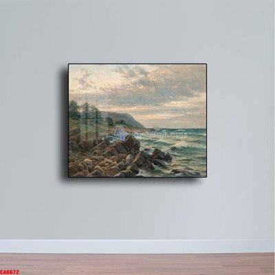 Tải về file tranh gốc Tranh sơn dầu phong cảnh châu âu CA6672 (để in quảng cáo)