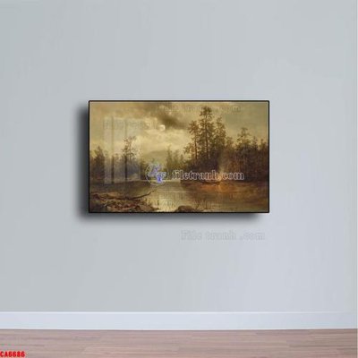 File gốc Tranh sơn dầu phong cảnh châu âu CA6686 (ảnh chi tiết) để in lụa