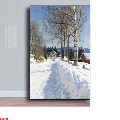 Download file Tranh sơn dầu phong cảnh châu âu CA6738 (gốc) in mica bàn thờ