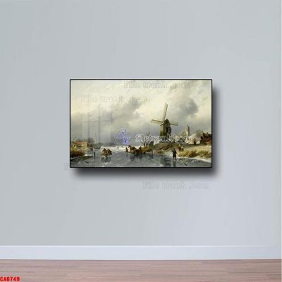 Mua file gốc Tranh sơn dầu phong cảnh châu âu CA6749 (in ấn) tại Filetranh.com