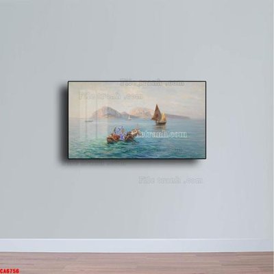 File gốc Tranh sơn dầu phong cảnh châu âu CA6756 (trang trí) phòng ngủ