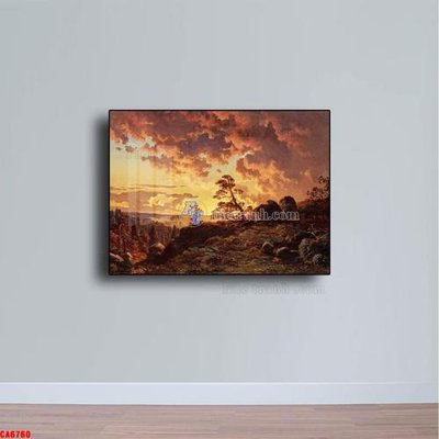 File tranh Tranh sơn dầu phong cảnh châu âu CA6760 (ảnh gốc) in trần xuyên sáng