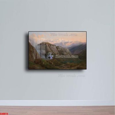 Tải file Tranh sơn dầu phong cảnh châu âu CA6815 (gốc) chủ đề phong thủy