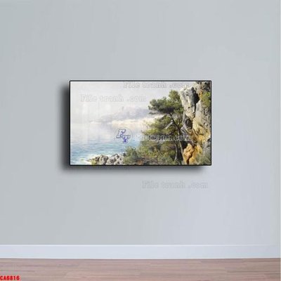 Download file gốc Tranh sơn dầu phong cảnh châu âu CA6816 (in mica) 3D