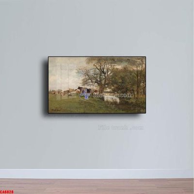File gốc Tranh sơn dầu phong cảnh châu âu CA6828 (cho in UV) siêu nét