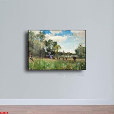 File tranh Tranh sơn dầu phong cảnh châu âu CA6834 (bản gốc) in lụa 5D