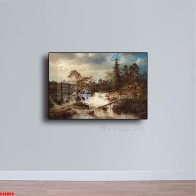 File in ấn Tranh sơn dầu phong cảnh châu âu CA6859 (bản gốc) cao cấp